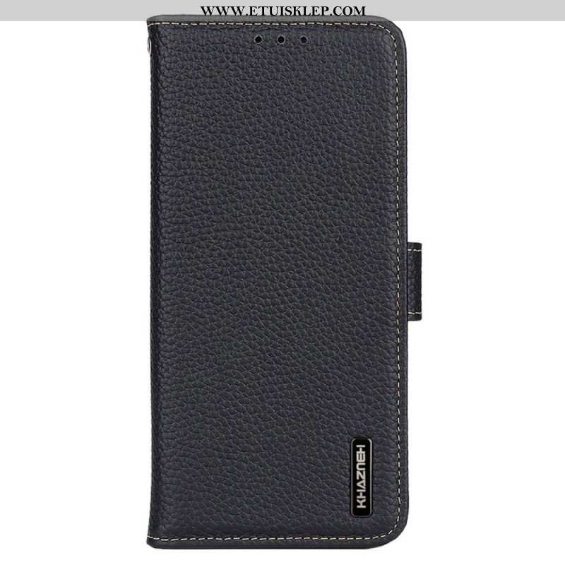 Etui Folio do Xiaomi Redmi Note 12 5G Khazneh Skóra Liczi